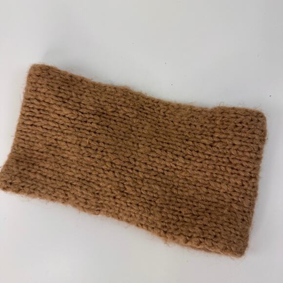 Wooden Ships Brown Headband Chunky Knitted Twist Winter Ear Warmer Knot Hair 9x5